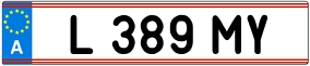 Trailer License Plate